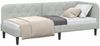 vidaXL Eckbettgestell Hellgrau 80 x 200 cm Samt 42016586 Bild 3