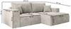 Selsey 'Farese Mini' Ecksofa mit Cordbezug, Schlaffunktion und Stauraum, Greige, rechts Bild 4