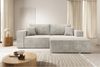 Selsey 'Farese Mini' Ecksofa mit Cordbezug, Schlaffunktion und Stauraum, Greige, rechts Bild 2