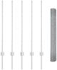 vidaXL Zaun mit Pfosten Silber 3336326 Bild 5