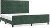 vidaXL Bettgestell mit Kopfteil Dunkelgrün 180x200 cm Samt 3125772 Bild 2
