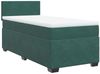 vidaXL Boxspringbett mit Matratze Dunkelgrün 90x200 cm Samt 3286207 Bild 2