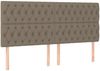 vidaXL Boxspringbett mit Matratze Taupe 180x200 cm Stoff 3137417 Bild 5