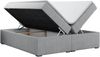 Boxspringbett - Doppelbett mit Multipocket-Matratze - BESS -140x200 - Hellgrau Stoff - H3 Bild 4
