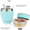 Milu Müslibox Müslibecher To Go Edelstahl 400 ml, isoliert, auslaufsicher, Müslimax Set Bild 4