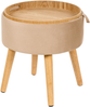 Hocker NEELY Beige Samtstoff Bild 4