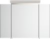 Spiegelschrank 90cm inkl. Design LED-Lampe und Glasböden grafit : Grafit Bild 5
