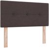 vidaXL Boxspringbett mit Kopfteil Dunkelbraun 190 x 90 cm Stoff 3341079 Bild 5