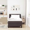 vidaXL Boxspringbett mit Kopfteil Dunkelbraun 190 x 90 cm Stoff 3341079 Bild 3