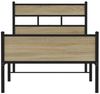 vidaXL Bettgestell ohne Matratze Sonoma-Eiche 90x200 cm Holzwerkstoff 4017283 Bild 4