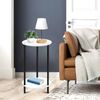 Runder Couchtisch 2er Set mit Ablagen MDF Metall Bild 5