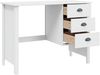 vidaXL Schreibtisch mit Schubladen HILL Weiß 100 x 45 x 74 cm 42025039 Bild 4