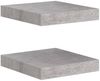 vidaXL Schweberegale 2 Stk. Betongrau 23x23,5x3,8 cm MDF 326589 Bild 2