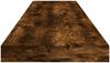 4 Stück Wandregale, Hängeregale Räuchereiche 100x10x1,5 cm Holzwerkstoff de6733 Bild 5