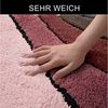 OTTO home Badematte Josie, Badvorleger, Badezimmer Teppich, Höhe 20 mm, rutschhemmend beschichtet, schnell trocknend, strapazierfähig, fußbodenheizungsgeeignet, Polyester, halbrund, Badteppich, Badematten, rechteckig, rund & als 3-tlg. Set erhältlich Bild 4