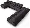 Micadoni Modulares Panorama Ecksofa Bellis 7-Sitzer Rechts 3D-Stoff Sonic Espresso Bild 3