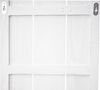 Wandregal HWC-C92, Wandpaneel Holzregal Regal, 3 Ebenen 150x33x13cm Massivholz Vintage ~ weiß/dunkelgrau shabby Bild 4