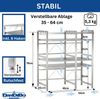 DanDiBo Verstellbares Mikrowellenregal Edelstahl 3 Stufig 40-64 cm Mikrowellen Regal 96686 Stehend Mikrowellenständer Küchenregal Bild 2