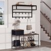 EUGAD Wandgarderobe (1 St), mit Ablage 10 Haken, 80 x 41 x 30 cm Bild 3
