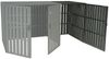XL 1er-/2er-WPC-Mülltonnenverkleidung Erweiterung HWC-J28, Mülltonnenbox, Metall Holzoptik ~ grau Bild 3