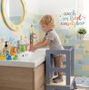 Baby Vivo Lernturm aus Holz - Mit Tafel in Grau Bild 3