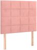 vidaXL Boxspringbett mit Matratze Rosa 90x200 cm Samt 3137826 Bild 5