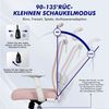 Adormii Bürostuhl Bürostuhl Ergonomisch, schreibtischstuhl mit Metallfuß, stabil (Ergonomischer bürostuhl mit verstellbaren Armlehnen, büro stuhl bis zu 135° neigbar, ergonomic office chair mit höhenverstellbarer, atmungsaktiv und komfortabel, bürostuh... Bild 3