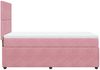 vidaXL Boxspringbett mit Matratze Rosa 100x200 cm Samt 3292261 Bild 5