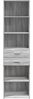 Highboard, BuffetSchrank, Büroschrank Grau Sonoma 50x42,5x185 cm Holzwerkstoff Bild 4