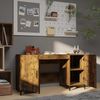 vidaXL Schreibtisch Räuchereiche 140x50x75 cm Holzwerkstoff 817552 Bild 3
