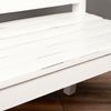 LebensWohnArt Sitzbank Massivholz 3-Sitzer Bank DRAHMA Antik-Weiß ca. L150cm Mahagoni Bild 5