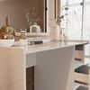 Schminktisch Marla Weiß Hochglanz 120 cm mit 3 Schubladen Vicco Bild 5