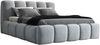 A&J MöbelLand 'Sonic' Polsterbett, Polyester, Silber, 90 x 200, mit Matratze, mit Lattenrost, mit Bettkasten Bild 4