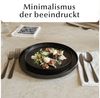 MiaMio Teller-Set Luxe Speiseteller 4er-Set Schwarz (4-tlg), Steingut Bild 2