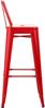 CLP Barhocker 4er Set mit Lehne im Industrial-Look Mason, mit Rückenlehne,rot Bild 5
