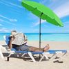 Sonnenschirm für Strand mit Tragetasche, ohne Ständer, UV-Schutz bis UPF 50+, Stahl grün, Ø 200 cm Bild 2