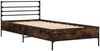 vidaXL Bettgestell Räuchereiche 90x200 cm Holzwerkstoff und Metall 845584 Bild 3