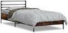 vidaXL Bettgestell Räuchereiche 90x200 cm Holzwerkstoff und Metall 845584 Bild 2