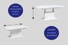 designimpex Couchtisch DC-1 Anthrazit / Grau matt stufenlos höhenverstellbar ausziehbar, Funktionstisch, Wohnzimmertisch, Tisch, Esstisch, Sofatisch Bild 3