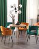 Esszimmerstuhl 2er Set SANILAC Samtstoff Smaragdgrün Bild 3