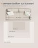 Songmics HOME Teppich, rutschfest, kurzflor, flauschig, maschinenwaschbar, Boho-Stil, cappuccinobeige, 160x230 cm Bild 5