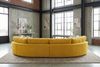 KAWOLA Big Sofa PADANA Stoff gelb 86 x 166 x 410 cm Bild 4