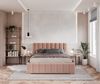FDM Polsterbett Stauraumbett Bettgestell 90x200, 120x200, 140x200, 160x200, 180x200cm (MADE IN EU - mit hochwertigem Velours Bezug, Bettrahmen, Bett, Optional mit Matratze bestellbar, mit großen gepolsterten Kopfteil, mit Bettkasten zum aufklappen), Me... Bild 5