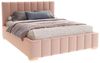 FDM Polsterbett Stauraumbett Bettgestell 90x200, 120x200, 140x200, 160x200, 180x200cm (MADE IN EU - mit hochwertigem Velours Bezug, Bettrahmen, Bett, Optional mit Matratze bestellbar, mit großen gepolsterten Kopfteil, mit Bettkasten zum aufklappen), Me... Bild 4