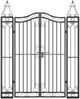 vidaXL Gartentor Schwarz 121x8x150 cm Schmiedeeisen 363432 Bild 3