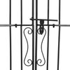 vidaXL Gartentor Schwarz 121x8x150 cm Schmiedeeisen 363432 Bild 5