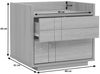 Nachttisch HWC-P44, Nachtkasten Nachtschrank Nachtkommode, 2 Schubladen MDF 43x48x41cm ~ Walnuss-Optik Bild 3