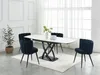 Vente-unique - LIOMELI Esstisch GlasKeramik SchwarzWeiß - B 90 cm x H 76 cm x L 165 cm200 cm130 cm Bild 2
