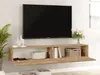 Vente-unique - AUBEPINA TV unit Holz, Platte Beige - B 31,6 cm x H 29,6 cm x L 180 cm Bild 2