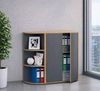 VCM Büroregal & Bücherregal Salia 921803 Anthrazit H. 110 x B. 33 x T. 33 cm Bild 4